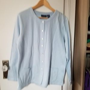 Nick & Sarah Sport Baby Blue Button Down Cardigan Sweater Size XL NWT